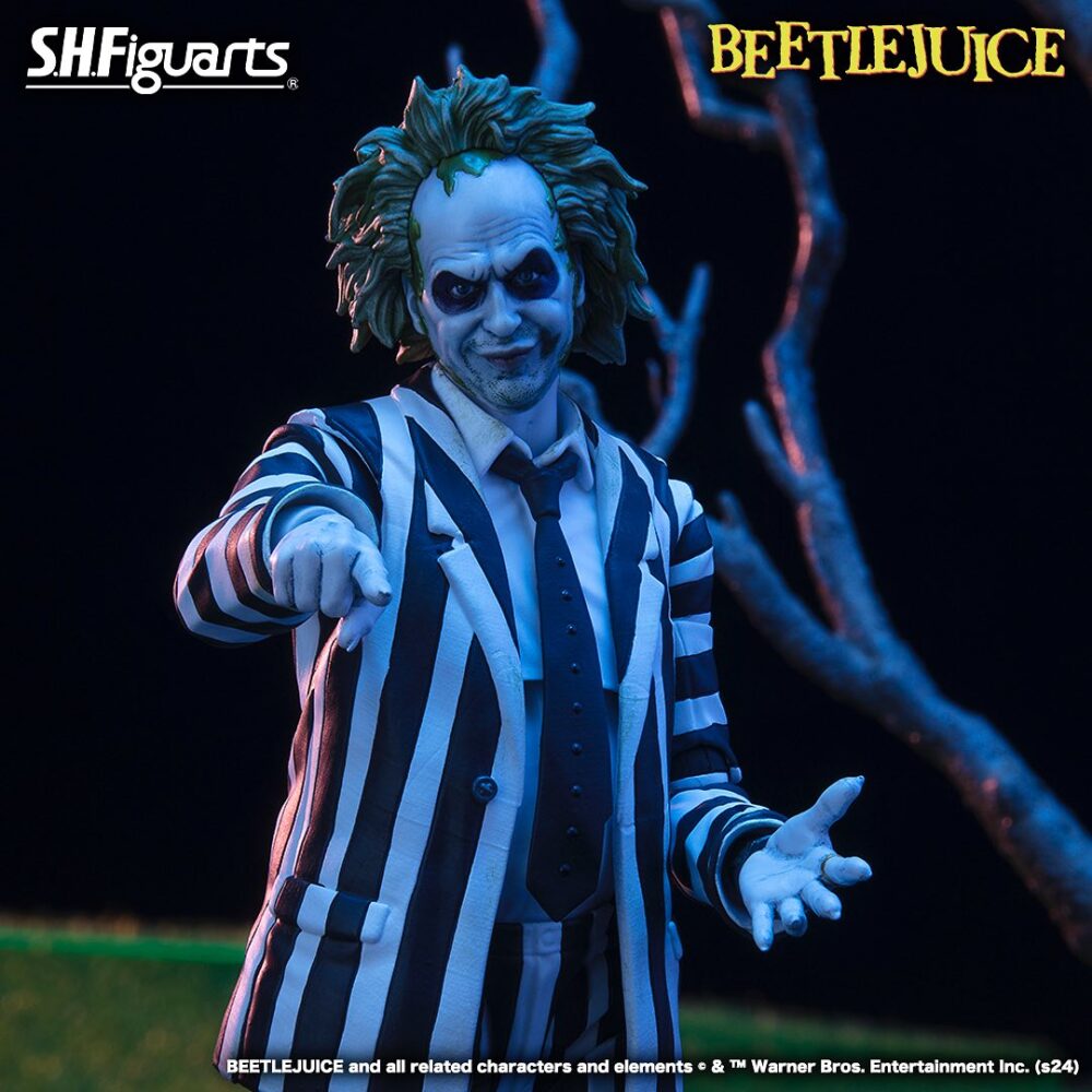 Figura de acción de 16 cm del personaje BEETLEJUICE SH FIGUARTS de TAMASHII NATIONS