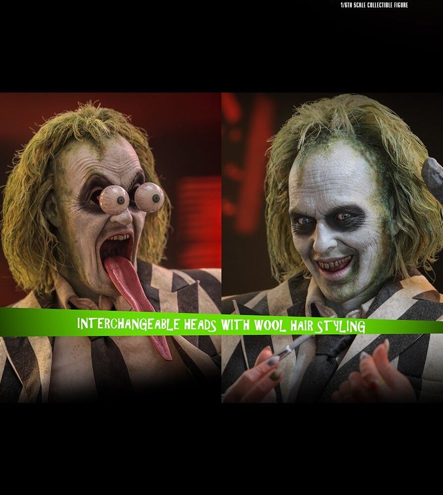 Figura de acción articulada de 30cm del personaje BEETLEJUICE, BEETLEJUICE MOVIE HOT TOYS 1/6 de SIDESHOW