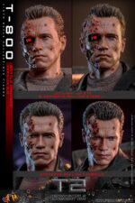 Figura de acción articulada de 30 cm del personaje T-800 BATTLE DAMAGED VERSION 2.0 TERMINATOR 2 MOVIE HOT TOYS 1/6 de SIDESHOW