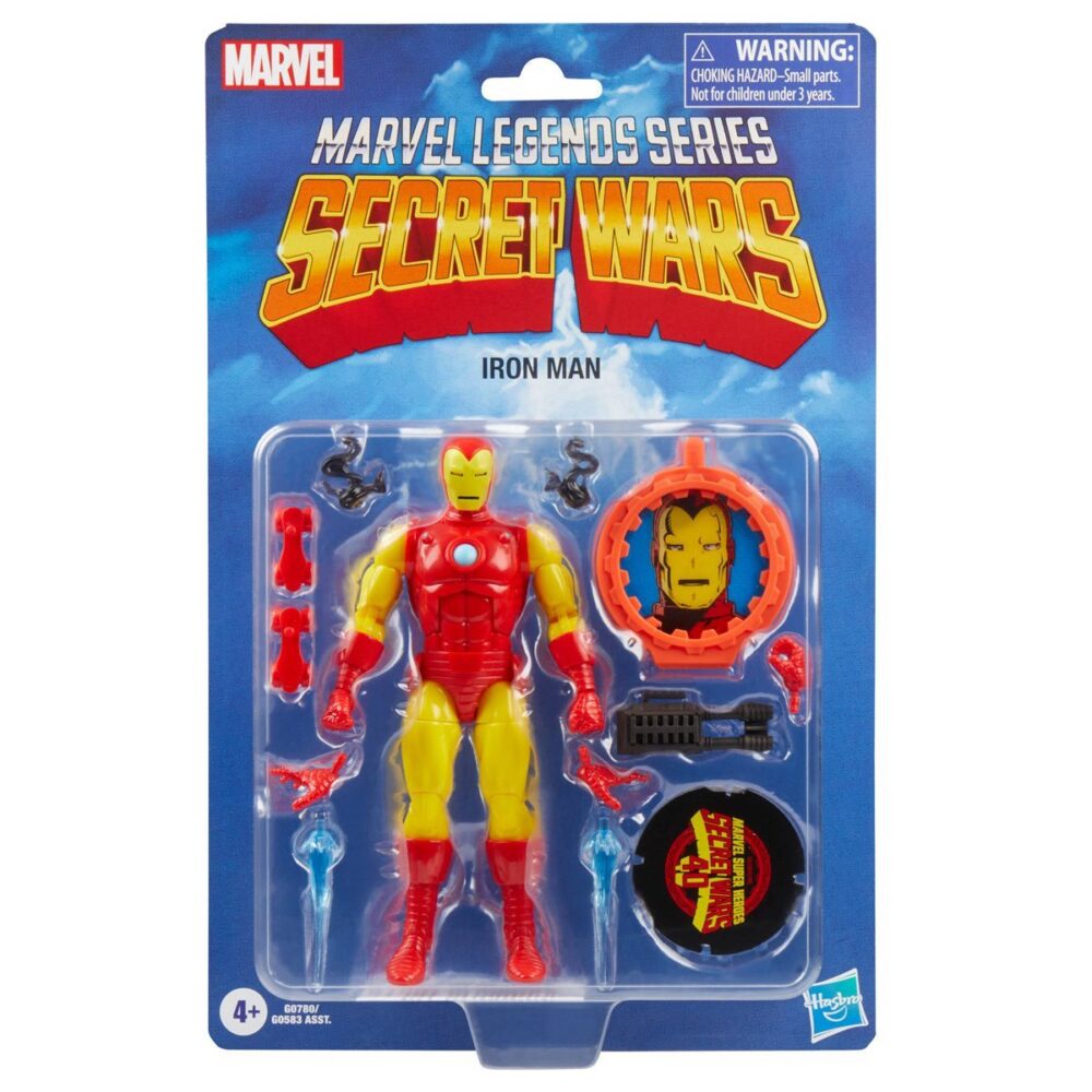 Figura de acción articulada de 16 cm del personaje IRON MAN SECRET WARS MARVEL LEGENDS SERIES de HASBRO