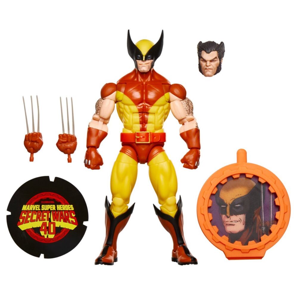 Figura de acción articulada de 16 cm del personaje WOLVERINE SECRET WARS MARVEL LEGENDS SERIES de HASBRO