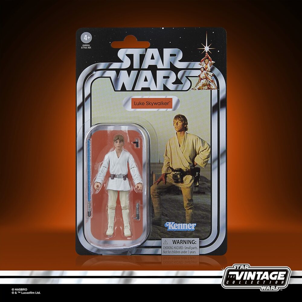 Figura de acción articulada de 13 cm del personaje LUKE SKYWALKER A NEW HOPE STAR WARS VINTAGE COLLECTION de HASBRO