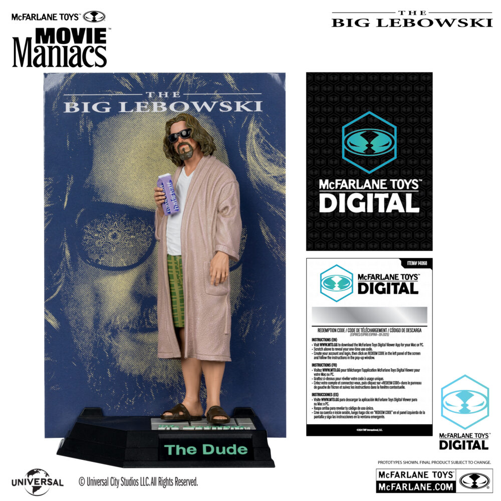 Figura de acción de 17 cm del personaje THE DUDA (EL GRAN LEBOWSKI) MCFARLANE TOYS DIGITAL COLLECTIBLE de MCFARLANE TOYS