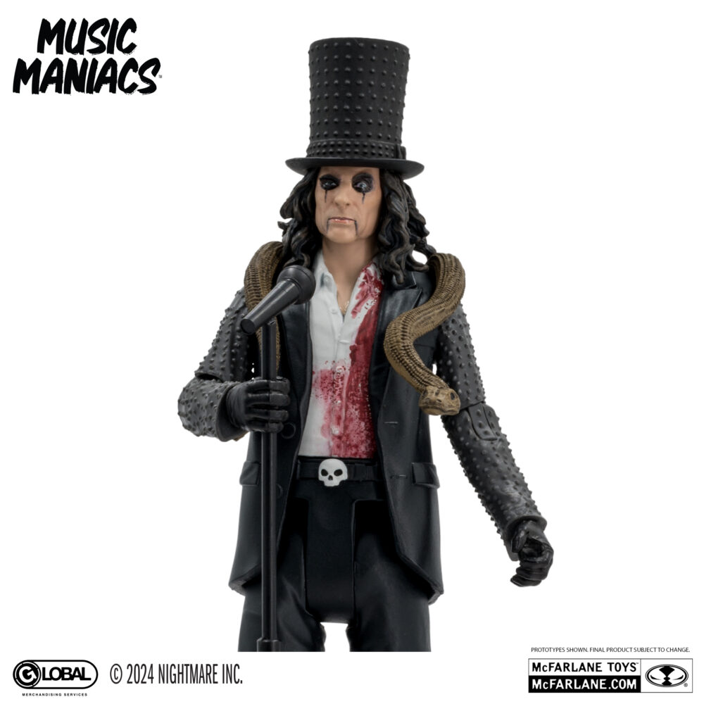 Figura de acción articulada de 16cm del personaje ALICE COOPER (MUSIC MANIACS METAL) de MCFARLANE TOYS