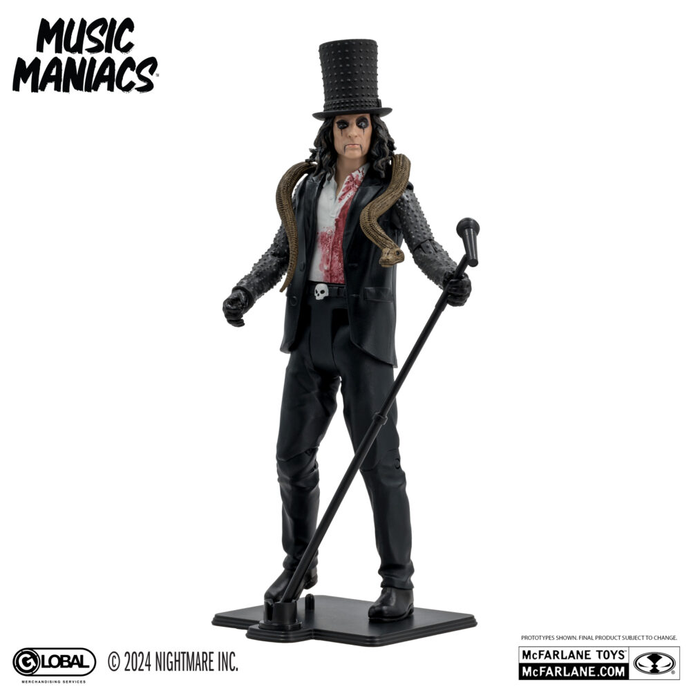 Figura de acción articulada de 16cm del personaje ALICE COOPER (MUSIC MANIACS METAL) de MCFARLANE TOYS