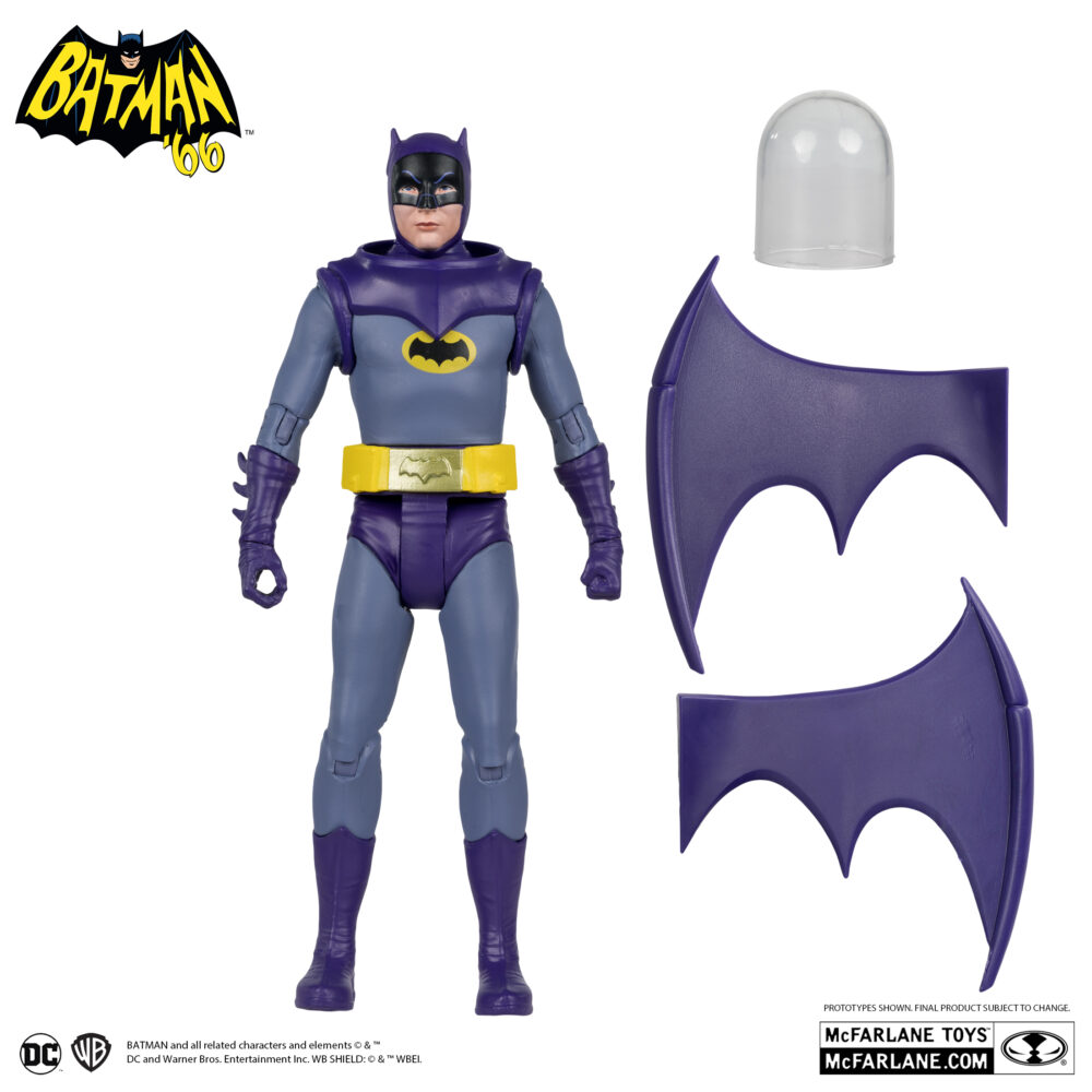 Figura articulada de 15 cm del personaje SPACE BATMAN (BATMAN 66´ CÓMIC) RETRO de MCFARLANE TOYS