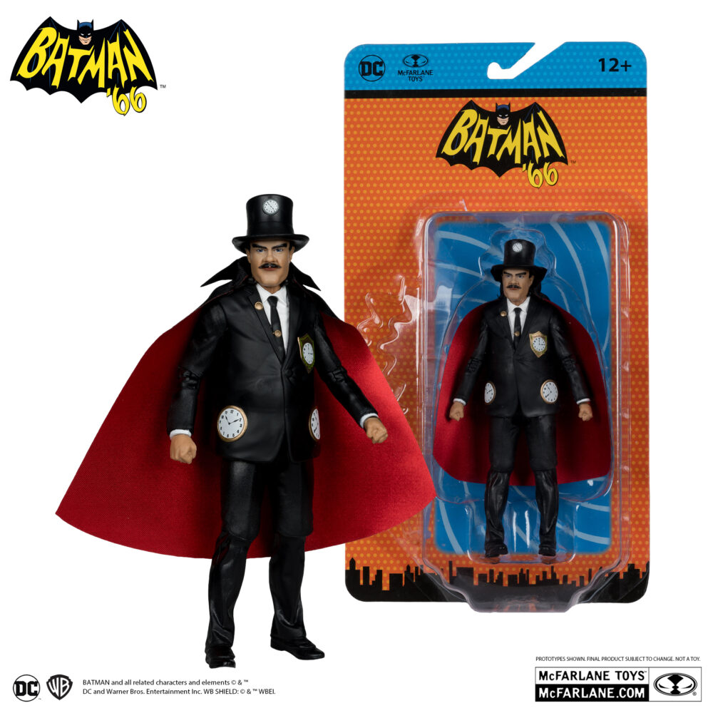 Figura de acción articulada de 16 cm del personaje CLOCK KING (BATMAN 66´ COMIC) de MCFARLANE TOYS