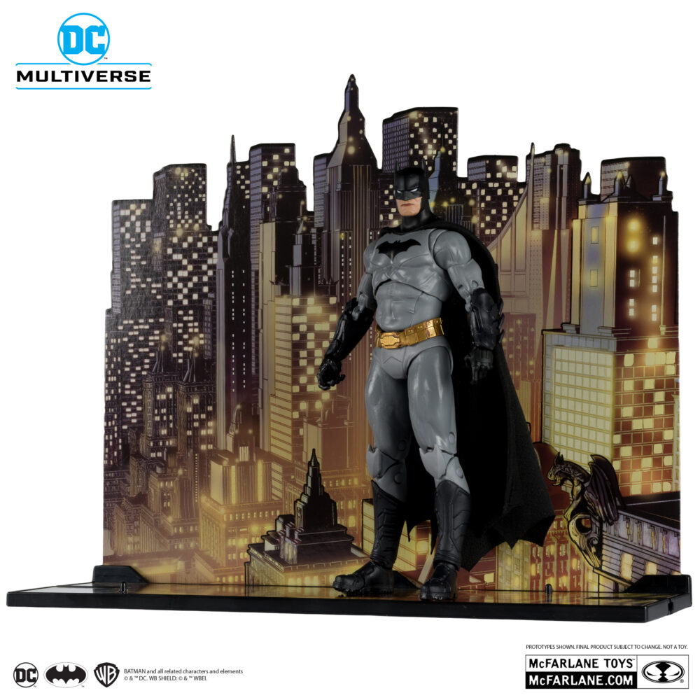 Figura de acción de 17 cm del personaje BATMAN WITH BAT-GLIDER DC MULTIVERSE GOLD LABEL de la marca MCFARLANE TOYS