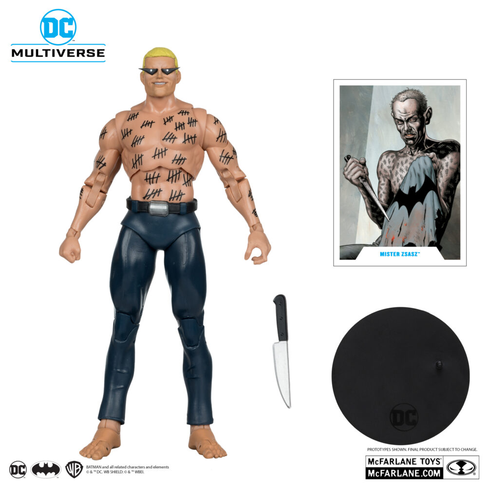 Figura de acción articulada de 17 cm del personaje MISTER ZSASZ GOLD LABEL DC MULTIVERSE de MCFARLANE TOYS