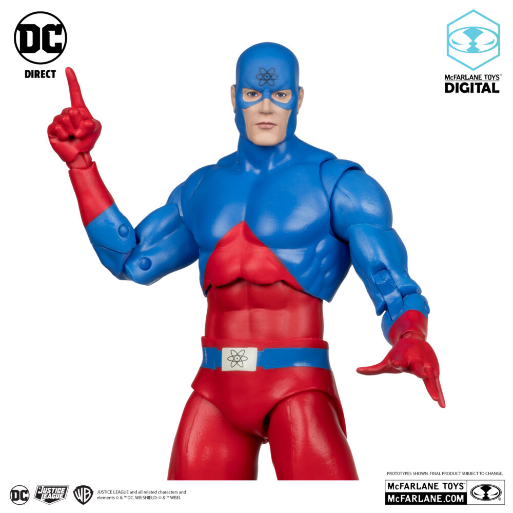 Figura de acción articulable de 16 cm del personaje THE ATOM THE SILVER AGE DIGITAL COLLECTIBLE de MCFARLANE TOYS