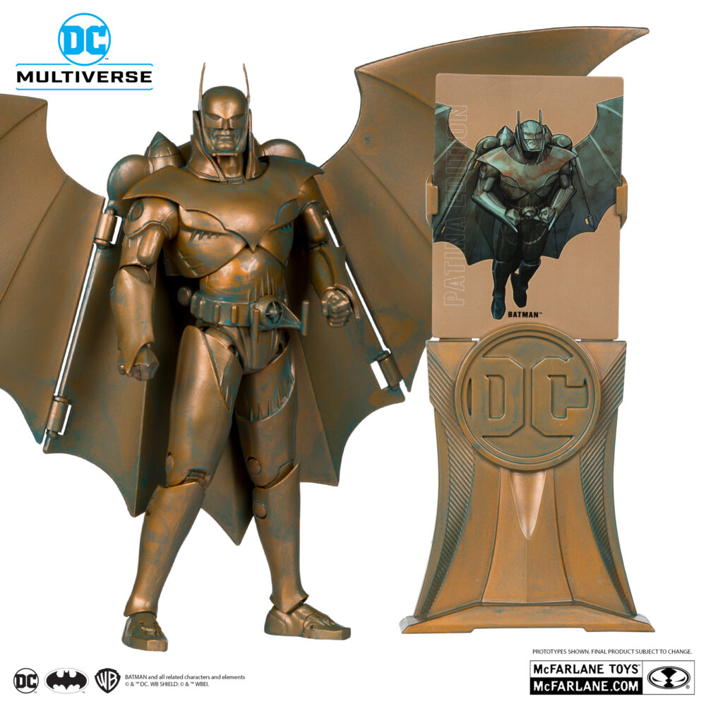 Figura de acción articulada de 16 cm del personaje ARMORED BATMAN (KINGDOM COME) PATINA EDITION GOLD LABEL de MCFARLANE TOYS