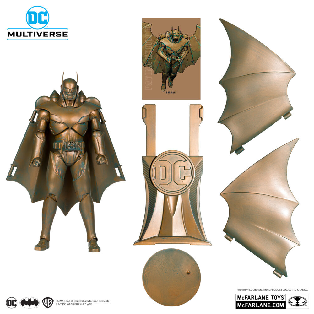 Figura de acción articulada de 16 cm del personaje ARMORED BATMAN (KINGDOM COME) PATINA EDITION GOLD LABEL de MCFARLANE TOYS