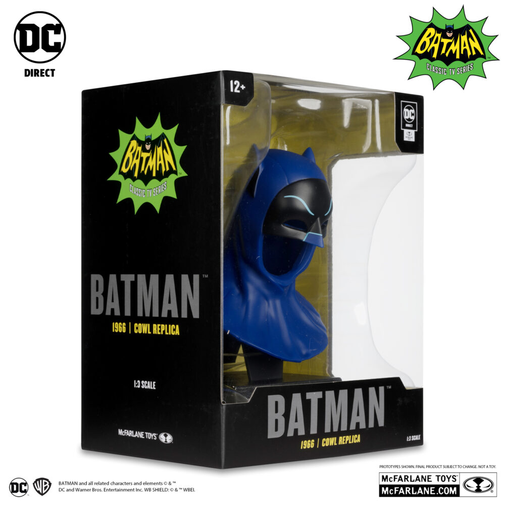 RÉPLICA 1/3 MÁSCARA DE BATMAN 1966 DE MCFARLANE TOYS