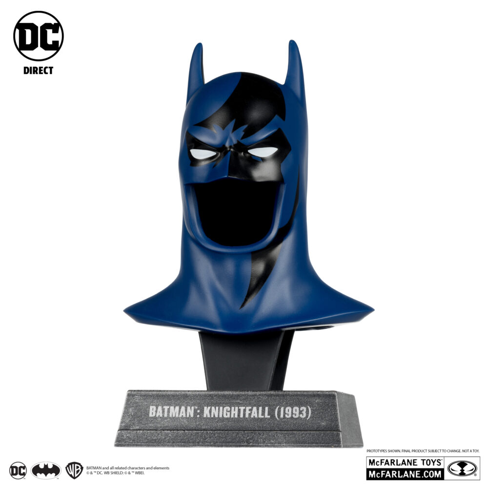 RÉPLICA 1/3 MÁSCARA DE BATMAN KNIGHTFALL de MCFARLANE TOYS