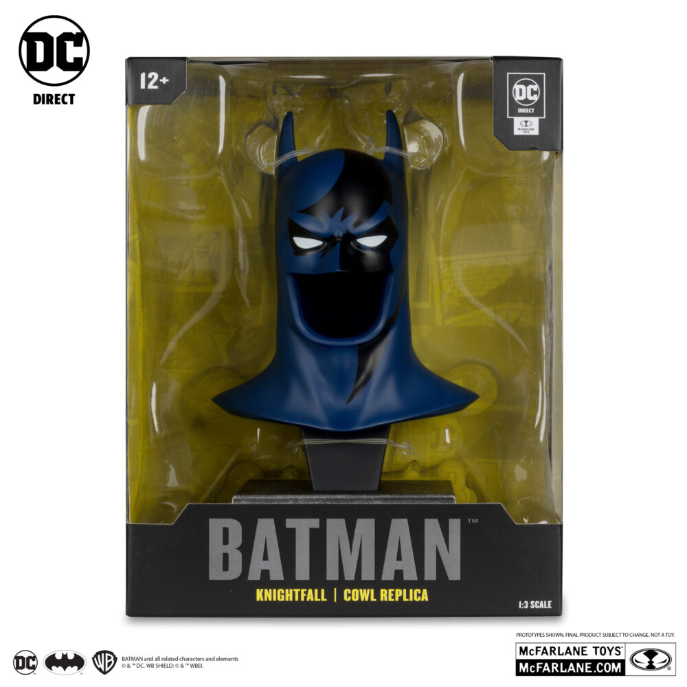 RÉPLICA 1/3 MÁSCARA DE BATMAN KNIGHTFALL de MCFARLANE TOYS