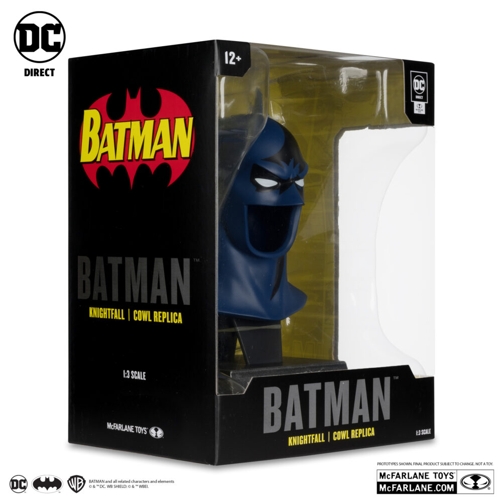 RÉPLICA 1/3 MÁSCARA DE BATMAN KNIGHTFALL de MCFARLANE TOYS