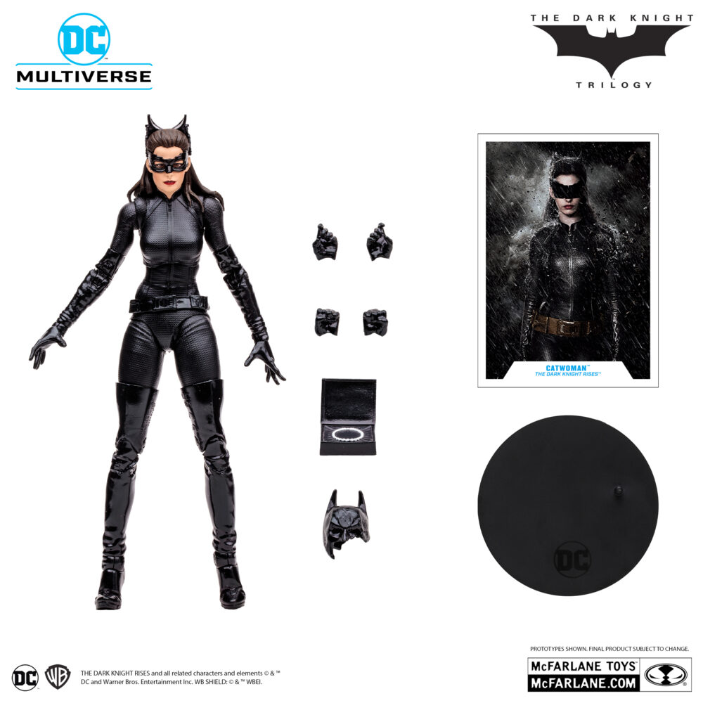 Figura de acción articulada de 18 cm del personaje CATWOMAN DC MULTIVERSE PLATINUM EDITION (THE DARK NIGHT RISES) de MCFARLANE TOYS