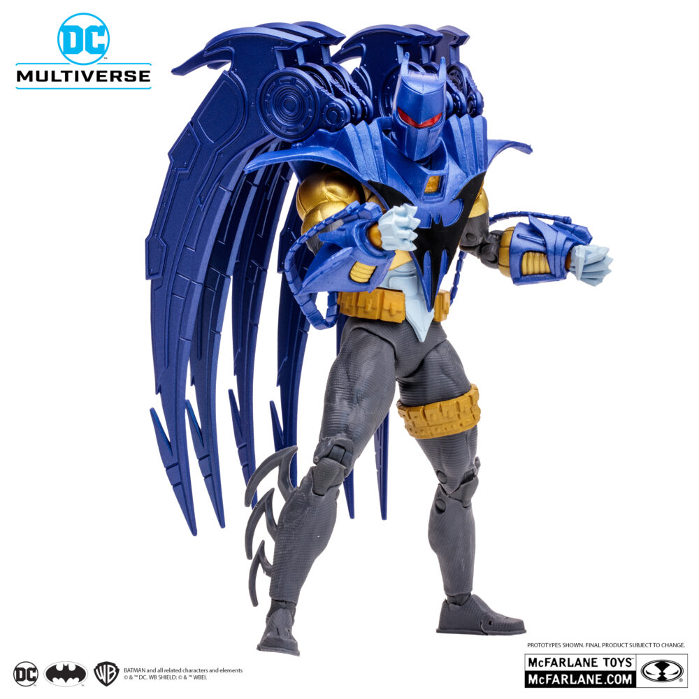 Figura articulada de 17 cm del personaje AZRAEL BATMAN ARMOR KNIGHTSEND PLATINUM EDITION DC MULTIVERSE de MCFARLANE TOYS