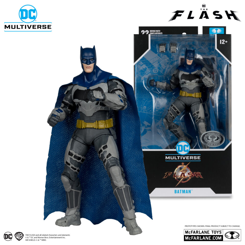 Figura de acción articulada de 16 cm del personaje BATMAN THE FLASH DC MULTIVERSE PLATINUM EDITION de MCFARLANE TOYS