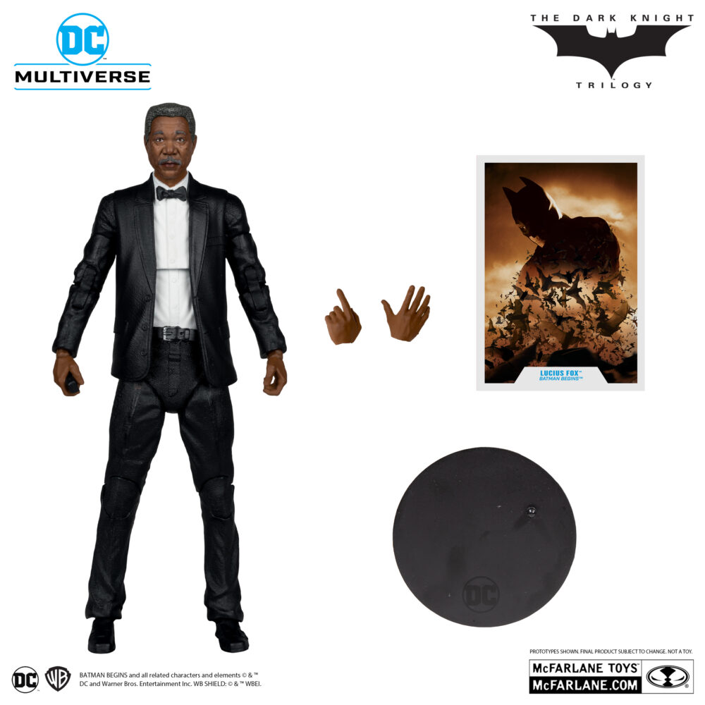 Figura de acción articulada del personaje LUCIUS FOX DC MULTIVERSE PLATINUM EDITION (BATMAN BEGINS) de MCFARLANE TOYS