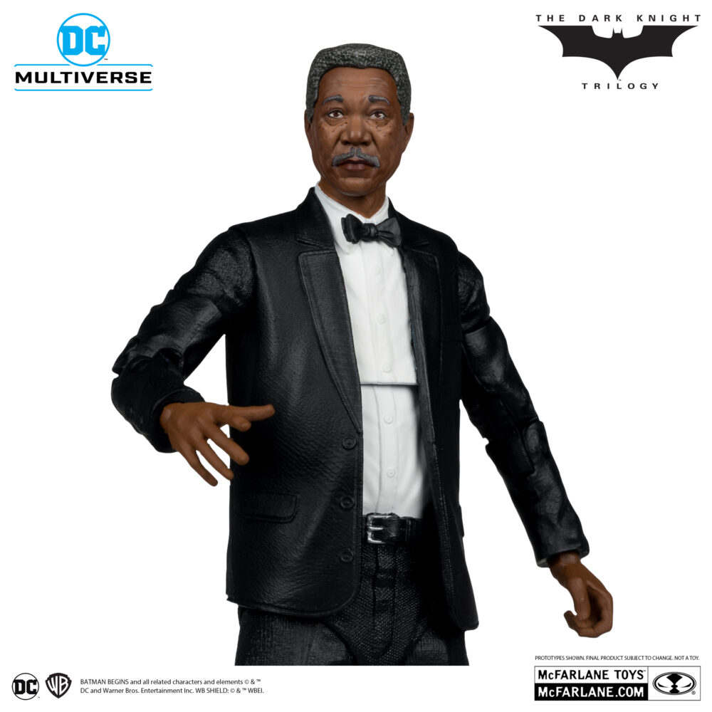 Figura de acción articulada del personaje LUCIUS FOX DC MULTIVERSE PLATINUM EDITION (BATMAN BEGINS) de MCFARLANE TOYS