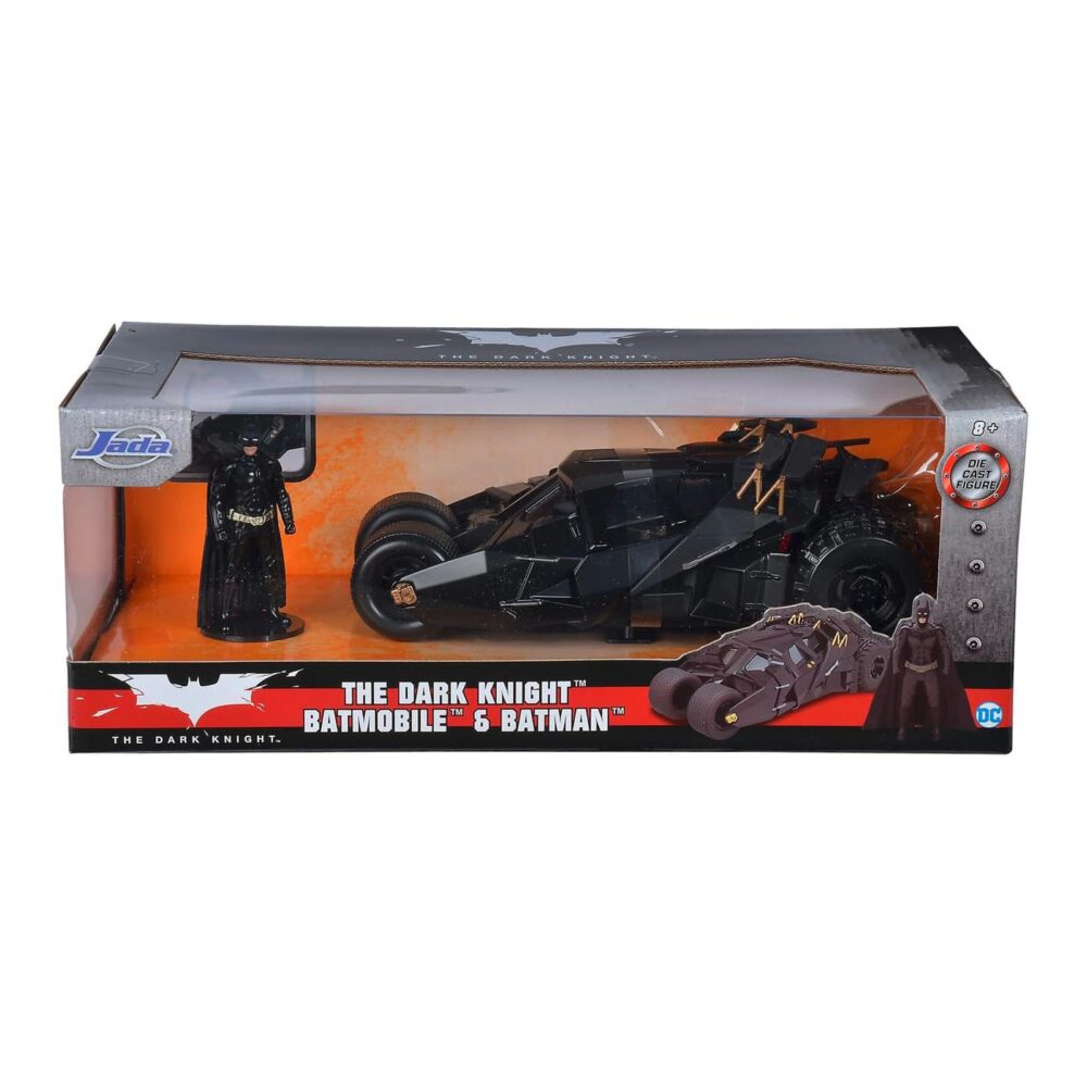 BATMAN & DARK KNIGHT BATMOBILE 2008 SET 1/24