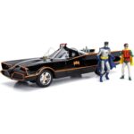 BATMOBILE 1966 CLASSIC TV & SET 2 FIGURAS 1/18