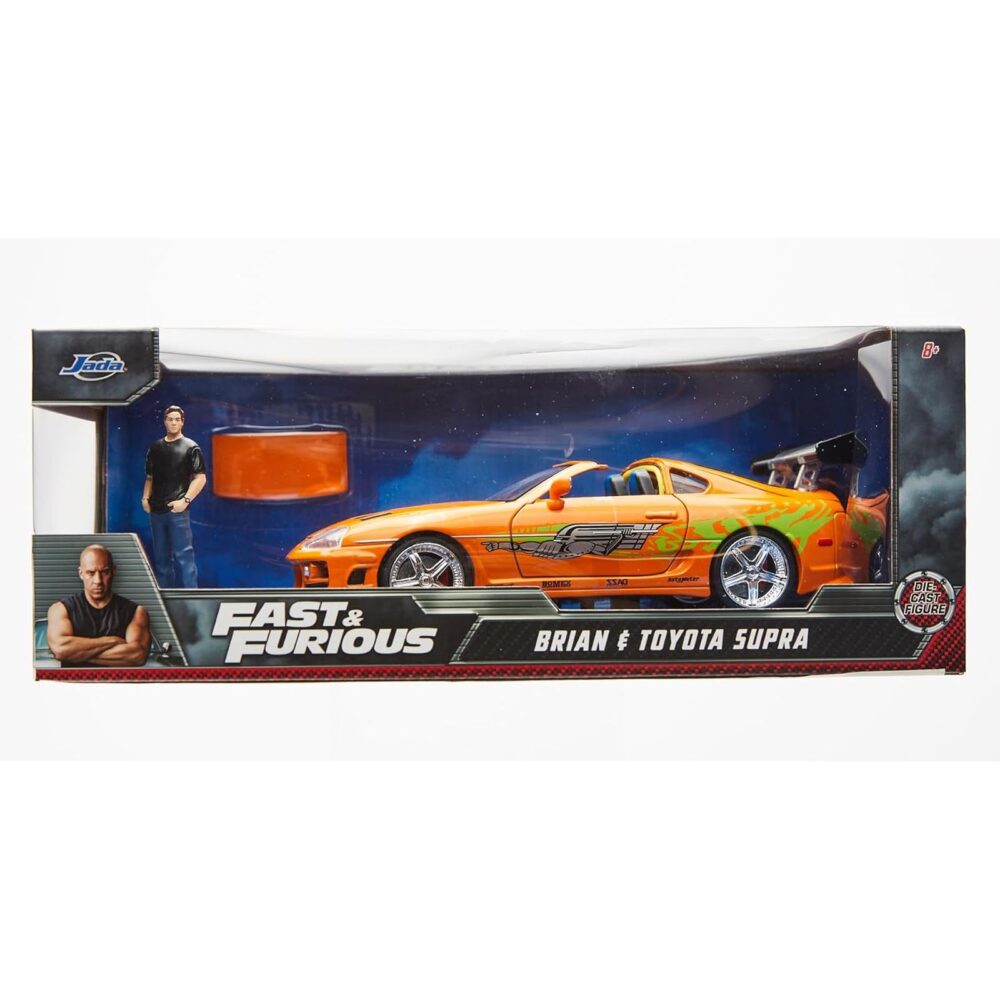 BRIAN & TOYOTA SUPRA SET 1/24 SCALE FAST & FURIOUS