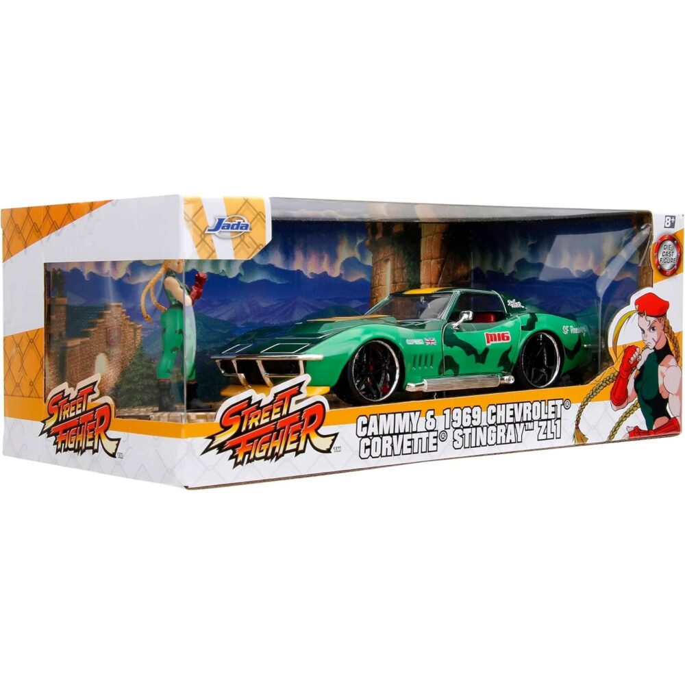 CAMMY & 1969 CHEVROLET CORVETTE SET 1/24 SCALE STREET FIGHTER II