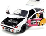 RETSUKO & 1986 TOYOTA TRUENO SET 1/24 SCALE AGGRETSUKO