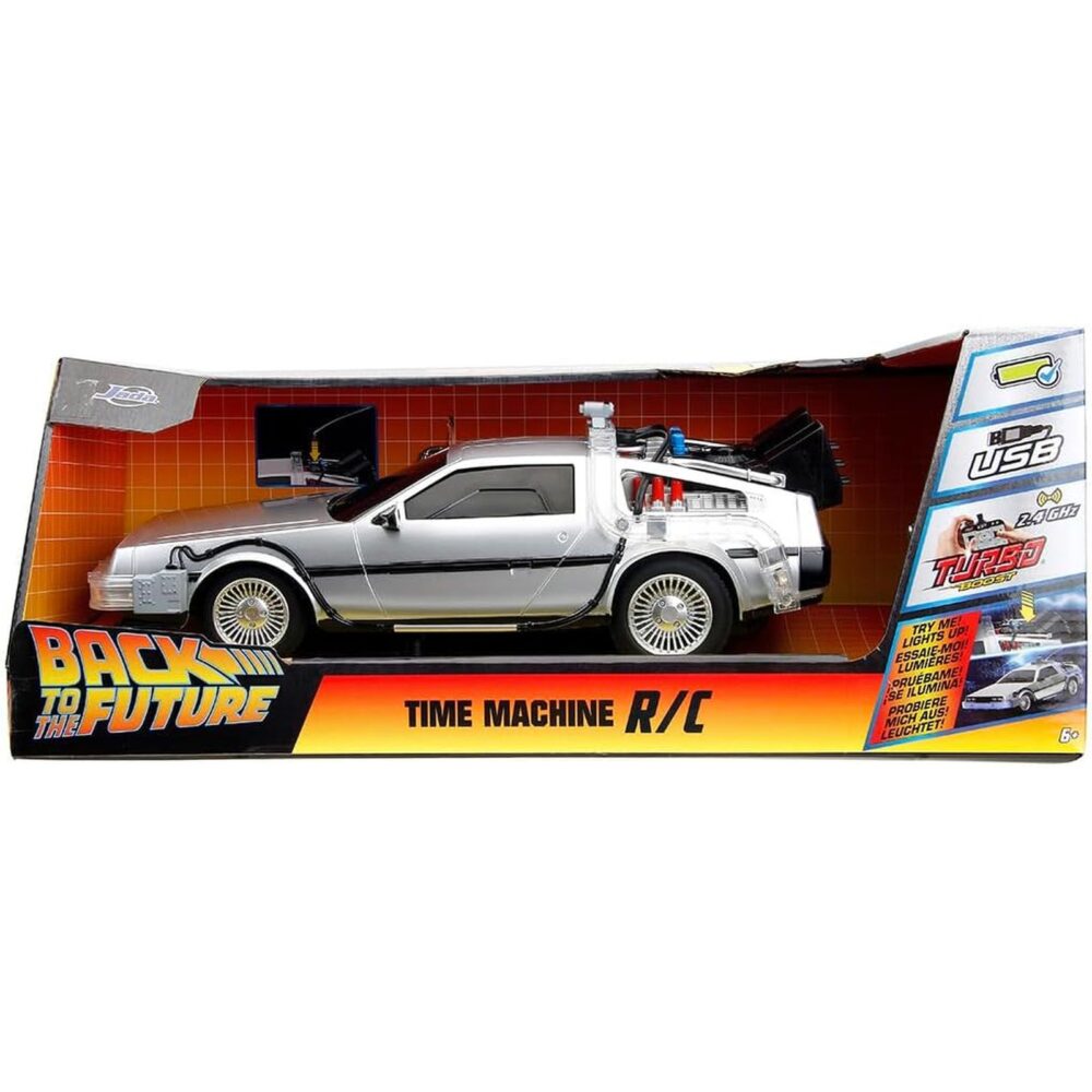 DELOREAN TIME MACHINE BACK TO THE FUTURE RADIOCONTROL 1/16