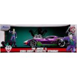 JOKER & 2009 CHEVY CORVETTE STINGRAY SET 1/24