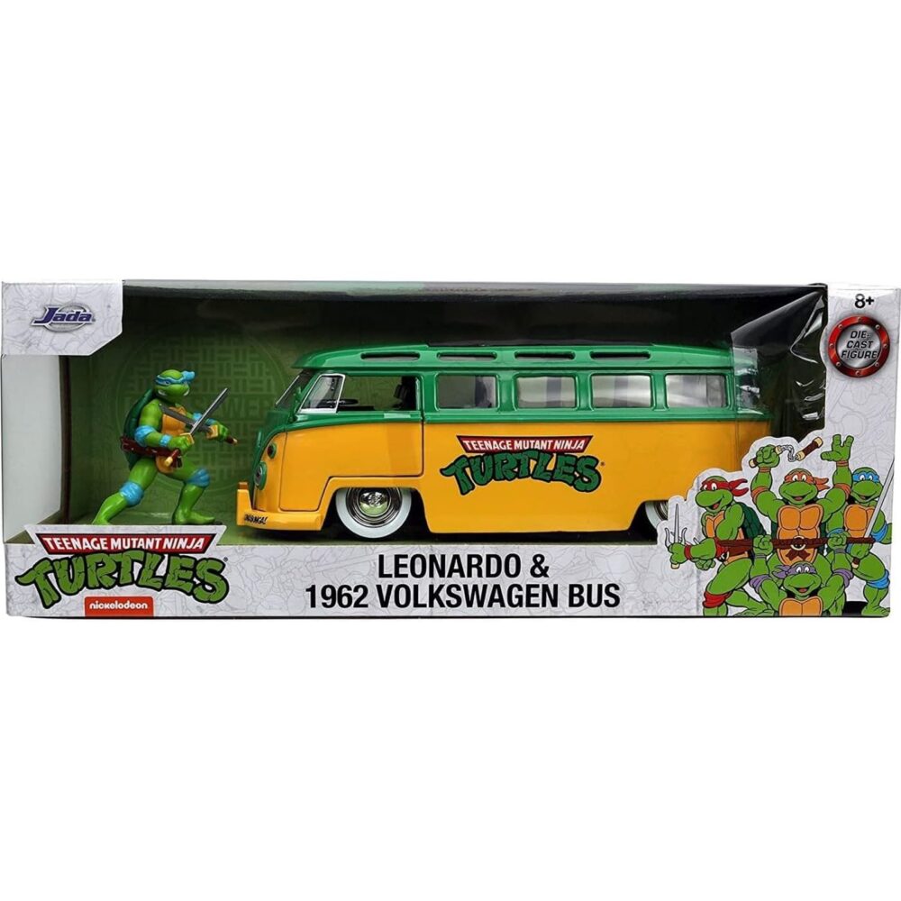 LEONARDO & 1962 VOLKSWAGEN BUS SET 1/24 SCALE TMNT