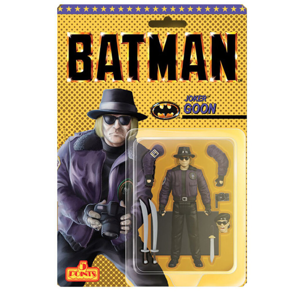 Figura de acción articulada de 13 cm del personaje JOKER´S GOON, UNIVERSO BATMAN 1989 de MEZCO TOYS