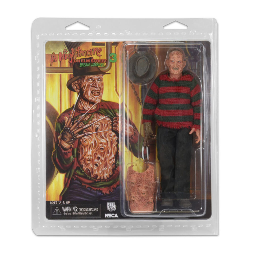 Figura de acción articulada de 17 cm del personaje FREDDY KRUEGER CLOTHED. PESADILLA EN ELM STREET 3 de NECA