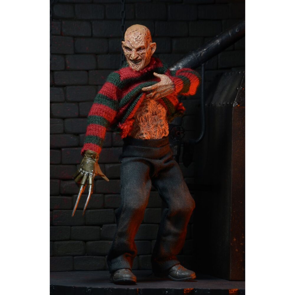 Figura de acción articulada de 17 cm del personaje FREDDY KRUEGER CLOTHED. PESADILLA EN ELM STREET 3 de NECA