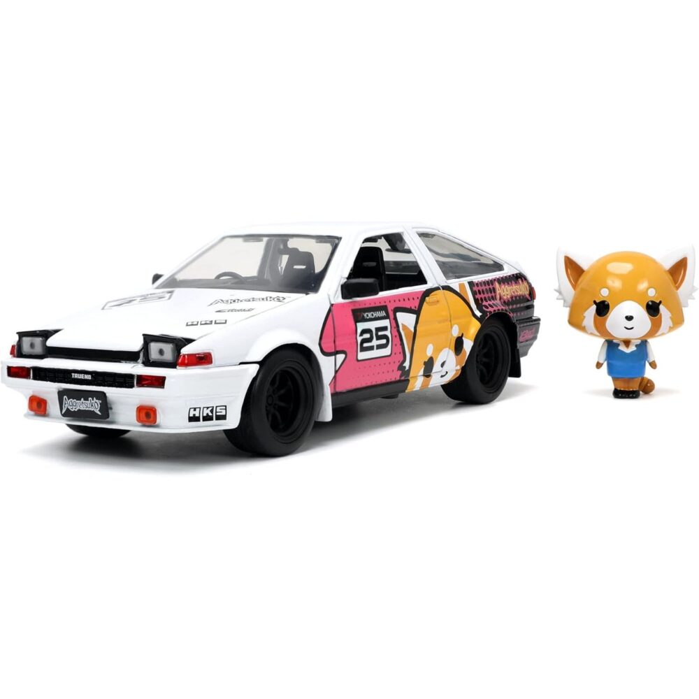 RETSUKO & 1986 TOYOTA TRUENO SET 1/24 SCALE AGGRETSUKO