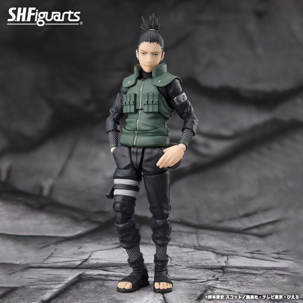 Figura de acción articulada de 15 cm del personaje SHIKAMARU NARA BRILLIANT STRATEGIST NARUTO SHIPPUDEN SH FIGUARTS de TAMASHII NATIONS