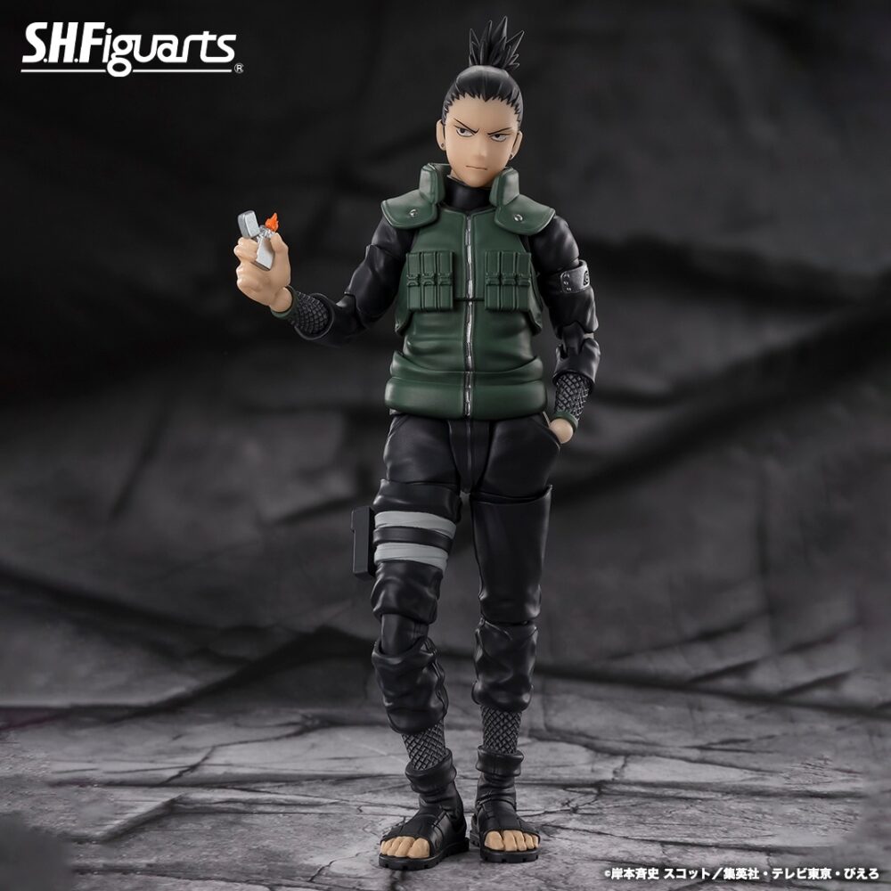 Figura de acción articulada de 15 cm del personaje SHIKAMARU NARA BRILLIANT STRATEGIST NARUTO SHIPPUDEN SH FIGUARTS de TAMASHII NATIONS