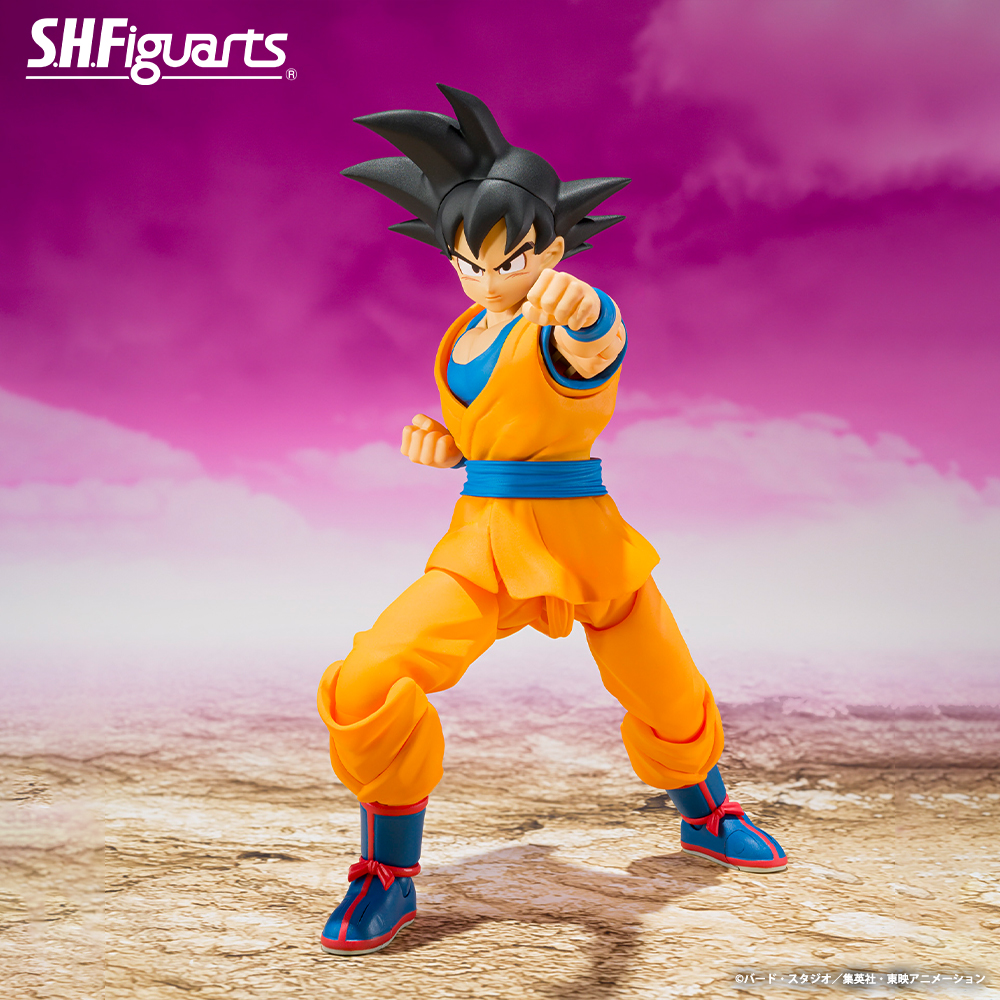 Figura de acción articulada de 15 cm del personaje SON GOKU DRAGON BALL DAIMA SH FIGUARTSde TAMASHII NATIONS