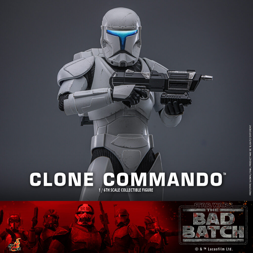 Figuras de acción articulada de 30 cm del personaje CLONE COMMANDO STAR WARS HOT TOYS 1/6 de HOT TOYS