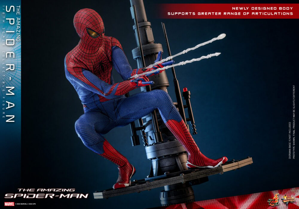 Figura de acción articulada de 30 cm del personaje THE AMAZING SPIDER-MAN DELUXE MASTERPIECE 16 HOT TOYS de Sideshow