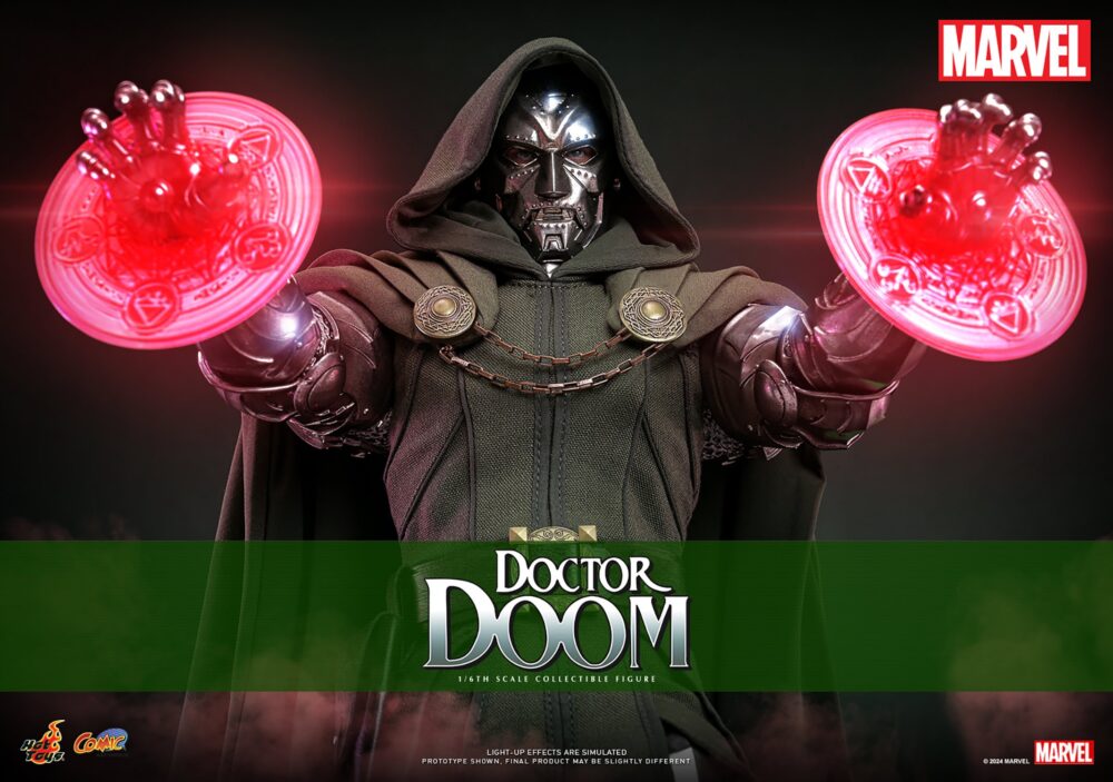 Figura de acción articulada de 30 cm del personaje DOCTOR DOOM COMIC MASTERPIECE 16 HOT TOYS de SIDESHOW