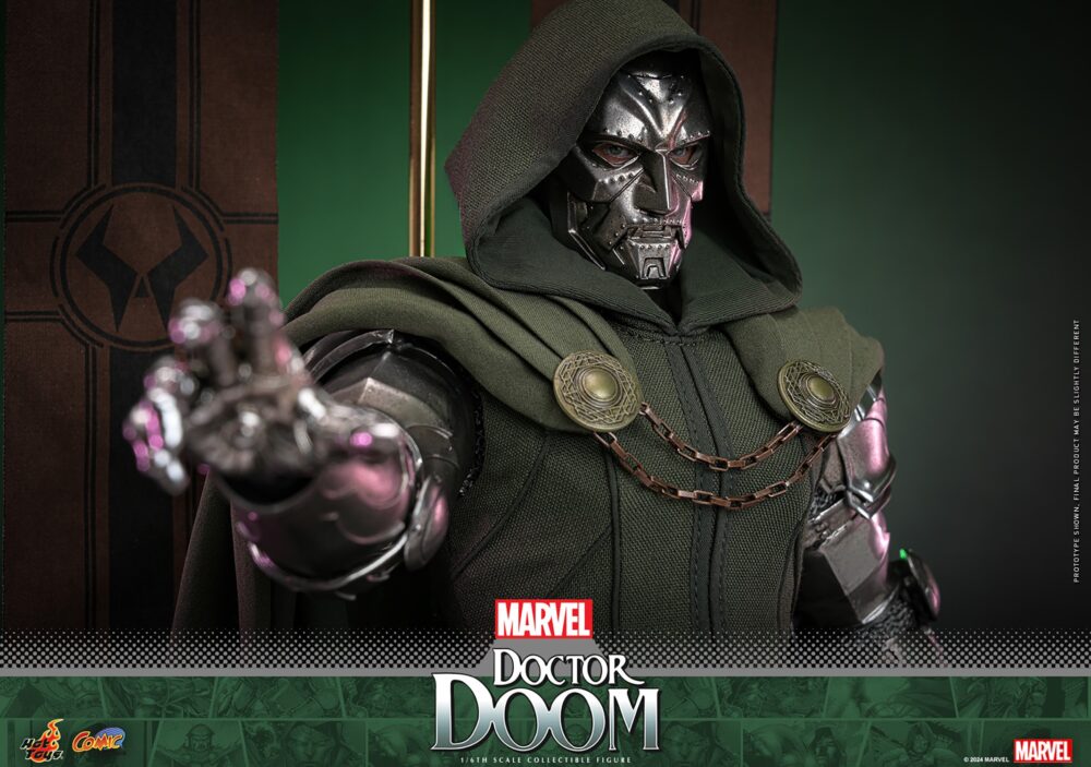 Figura de acción articulada de 30 cm del personaje DOCTOR DOOM COMIC MASTERPIECE 16 HOT TOYS de SIDESHOW