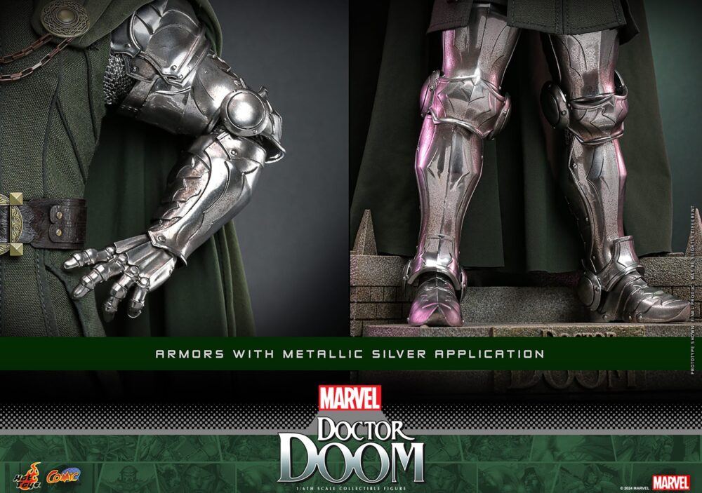 Figura de acción articulada de 30 cm del personaje DOCTOR DOOM COMIC MASTERPIECE 16 HOT TOYS de SIDESHOW