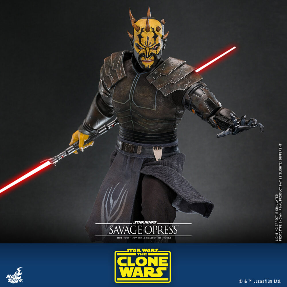 Figura de acción articulada de 30 cm del personaje SAVAGE OPRESS STAR WARS HOT TOYS 1/6 de HOT TOYS