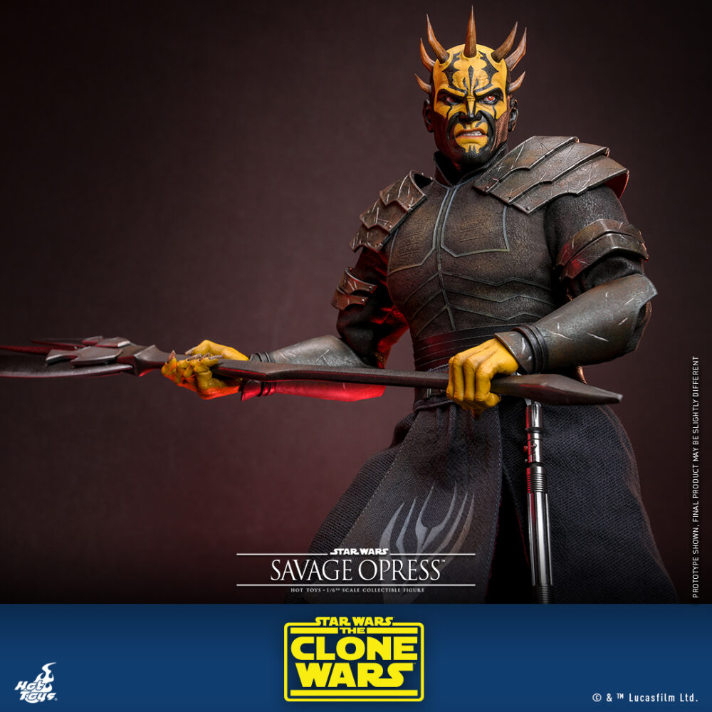 Figura de acción articulada de 30 cm del personaje SAVAGE OPRESS STAR WARS HOT TOYS 1/6 de HOT TOYS