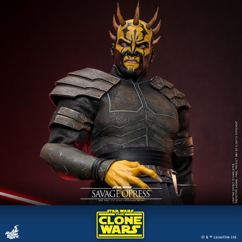 Figura de acción articulada de 30 cm del personaje SAVAGE OPRESS STAR WARS HOT TOYS 1/6 de HOT TOYS