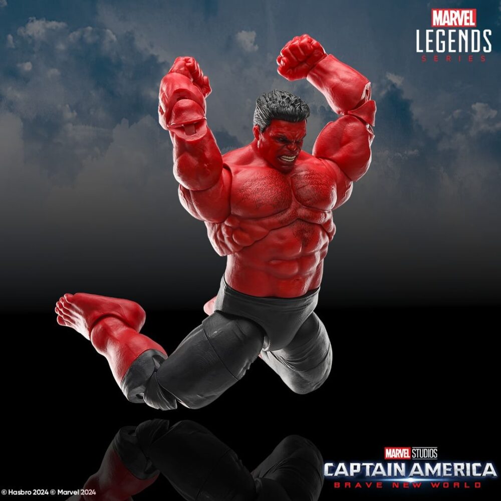 Figura de acción articulada de 20 cm del personaje RED HULK (CAPTAIN AMERICA) MARVEL LEGENDS SERIES de HASBRO