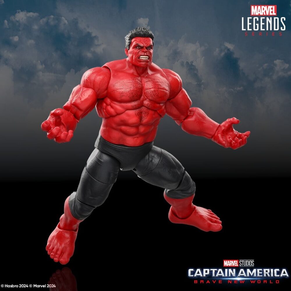 Figura de acción articulada de 20 cm del personaje RED HULK (CAPTAIN AMERICA) MARVEL LEGENDS SERIES de HASBRO